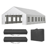 20x40FT Heavy Duty Party Tent - Commercial Wedding Canopy with Removable Sidewalls, 3 Carry Bags & UV Protection, Large Outdoor Gazebo for Events, Camping, Carport Rueekfil