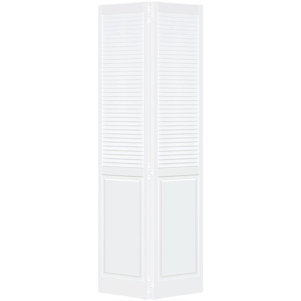 Closet Door, Bi-Fold, Traditional Louver-Panel Solid Core Unfinished 80 in. x 36 in. Kimberly Bay