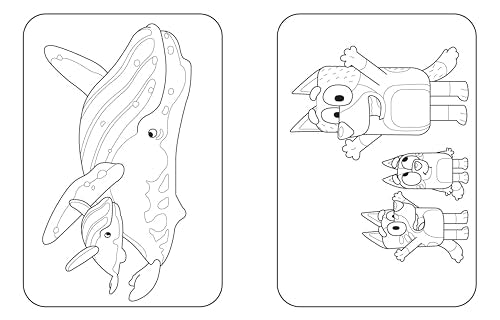 Bluey: At the Beach: A Coloring Book WoodArtSupply