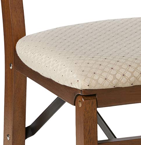 MECO STAKMORE Arts and Craft Folding Chair Fruitwood Finish, (Set of 2) , 22.5 in x 17 in x 35.5 in MECO