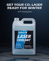OMTech CO2 Laser Coolant Non Conductive Liquid Cooler Heat Transfer Fluid for Laser Engraver Water Chiller, Prediluted Antifreeze Coolant for Laser Tubes, 1 gal Blue Transparent Water Cooling Solution OMTech