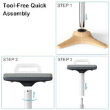 ERGO COLLECT Standing Desk Chair - Ergonomic Wobble Stool for Adults - Active Seating Stool Height Adjustable (22"-31.9") - Perfect for Home Office, Standing Desks, and Classrooms ERGO COLLECT