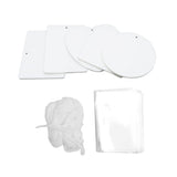 SOLUSTRE 1 Set Air Freshener Sublimation Car Freshener Coverlet Sublimation Blanks Air Freshner Cars Cars Felt Inside The Car White Product SOLUSTRE