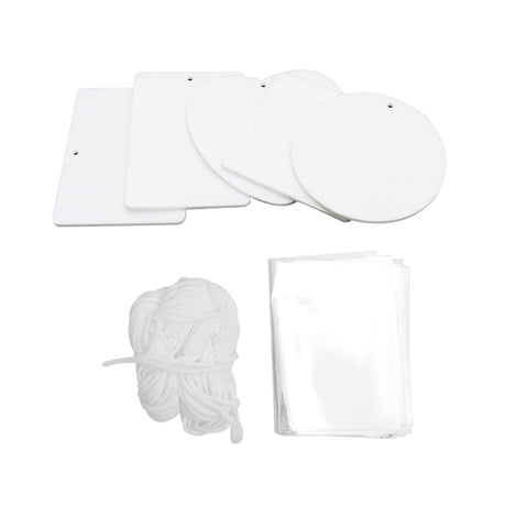 SOLUSTRE 1 Set Air Freshener Sublimation Car Freshener Coverlet Sublimation Blanks Air Freshner Cars Cars Felt Inside The Car White Product SOLUSTRE