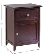 Winsome Wood Eugene Accent Table, Walnut, FURNITURE Winsome
