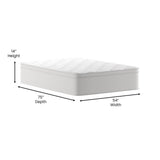 Flash Furniture Vista Hospitality Grade Commercial Mattress in a Box 14 Inch, Premium Memory Foam Hybrid Pocket Spring Mattress, Reinforced Edge Support, Full, White Flash Furniture