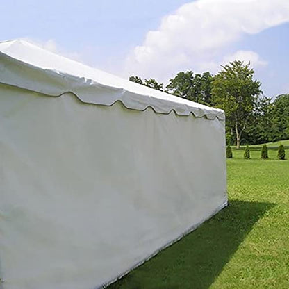 Moose Supply 20' x 40' Economy Sidewall Kit for Canopy Tent, Complete Set of (6) White 20' Foot Heavy Duty Side Walls for 7' Foot Height Party Frame and Outdoor Canopy Pole Tents, Tent Not Included