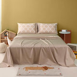 Simple&Opulence 100% Organic Cotton Sheet Set for Kids Teens, 3 Pieces Soft Bed Sheets Boy Girl Warm Adorable - Alpaca, Twin Simple&Opulence