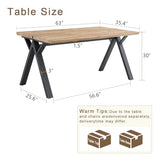10FT Office Desk｜126in Office Computer Desk｜1.5in Thick Wooden Tabletop with Chamfered Corner｜Black A-shaped Metal Frame｜Sturdy and Stable｜Easy Assembly｜Easy To Clean｜for Home Office, Conference Room KitDans