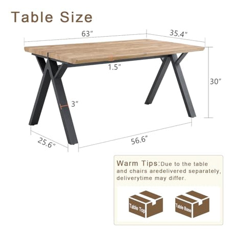 10FT Office Desk｜126in Office Computer Desk｜1.5in Thick Wooden Tabletop with Chamfered Corner｜Black A-shaped Metal Frame｜Sturdy and Stable｜Easy Assembly｜Easy To Clean｜for Home Office, Conference Room KitDans