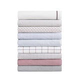 Tommy Hilfiger - Sheet Set, Cotton Percale Bedding with Matching Pillowcases, Crisp & Cool, Premium Quality Home Essentials (Monogram Stripe Blue, Full) Tommy Hilfiger