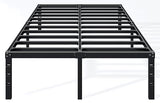Hafenpo 12 Inch King Bed Frame -Sturdy Metal Platform King Size, No Box Spring Needed, Heavy Duty, Easy Assembly, Strong Bearing Capacity, Under Bed Storage, Black Hafenpo