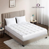 CirclesHome Hotel Collection Twin XL Size Hybrid Mattress Protector & Pad - Extra Padded, Thick, Plush, & Fitted Mattress Topper for Bed - Comfortable Pillow Top Mattress Cover CIRCLESHOME