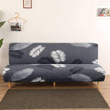 MIFXIN Armless Futon Slipcover Folding Sofa Cover Stretch Elastic Washable Couch Furniture Protector for 3 Seat Foldable Futon Sofa Bed Without Armrests (Dark Grey) MIFXIN