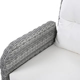 YOPTO 8-Piece Outdoor Furniture Couch Set,Rattan Patio Conversation Sectional Sofa Set with Adjustable Table,Recliners W/Extendable Side Tables & 2 Movable Ottomans,for Patio,Lawn,Backyard,Pool,Beige YOPTO