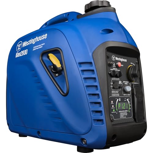 Westinghouse Outdoor Power Equipment 2800 Peak Watt Super Quiet & Lightweight Portable Inverter Generator, Gas Powered, Parallel Capable, Long Run Time Westinghouse
