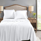 FreshCulture Twin Flat Sheets Only, Pack of 6, Soft Microfiber Bedding Sheets for Home, Salons, Hotels, Bulk Flat Sheets Only Twin Size (White) FreshCulture