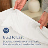 Queen Fitted Bed Sheet - Bottom Single Fitted Sheet Only - Ultra-Soft Hotel Luxury Bedding w/ 8-16 Inch Deep Pockets - Breathable & Wrinkle Free - Easy-Care, Fade & Shrink Resistant - Antique White CGK Unlimited