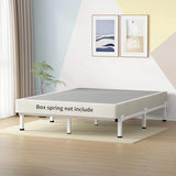 Superay Metal Bed Frame, 9-Leg Bed Base, 8 inches Support for Box Spring, Full, Easy Assembly, White Superay