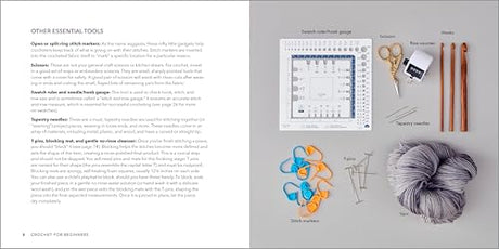 Crochet for Beginners: A Stitch Dictionary with Step-by-Step Illustrations and 10 Easy Projects WoodArtSupply