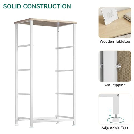YITAHOME Dresser with 4 Drawers - Fabric Storage Tower, Organizer Unit for Bedroom, Hallway, Hallway, Closets - Sturdy Steel Frame, Wooden Top & Easy YITAHOME