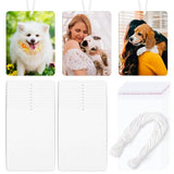 80 Pcs Sublimation Air Fresheners Blanks with Bags, DIY Sublimation Air Freshener Sheets Scented Hanging Felt Heat Transfer Air Freshener for Car Home Interior Decor BAOZOON