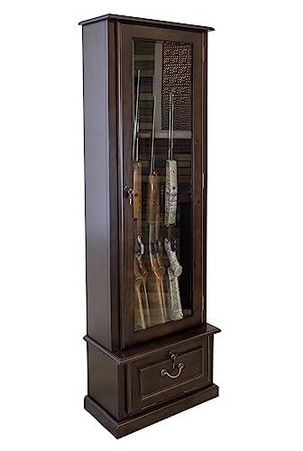 American Furniture Classics Gun Cabinet, Brown - WoodArtSupply