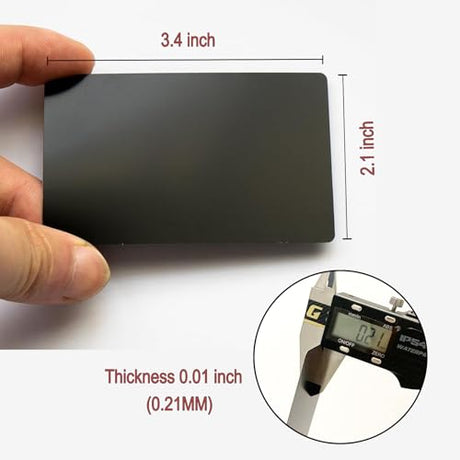 hansmaker 100 Pcs Metal Engraving Blanks Premium Aluminum Laser Engraving Business Card Multipurpose Custom Metal Cards 86 X 54 X 0.21 MM hansmaker
