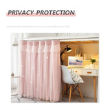 XGOPTS 1 Panel Dorm Bunk Bed Curtain Students Dormitory Bottom Bed Cloth Curtain Dustproof Single Bed Blackout Curtains Net Panels Loft Bedding Canopy Tent Spread Curtain Shading Drapes XGOPTS