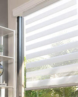 CHICOLOGY Zebra Blinds , Roller Window Shades , Blinds for Windows , Roller Shades for Windows , Window Shades for Home , Window Shades , Pull Down Shades for Windows , 29"W X 72"H , Basic Arctic CHICOLOGY