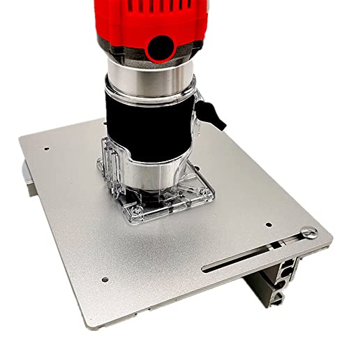 Set of 3 Router Table Insert Plates, Aluminum Alloy, Wood Milling, Flip Board Trimming Machine, Engraving Auxiliary Tool with Miter Gauge, Saw burko