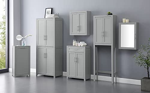 Crosley Furniture Savannah Tall Pantry, Gray Crosley Furniture