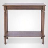 Safavieh Home Collection Tinsley Brown Rectangular Bottom Shelf Console Table SAFAVIEH