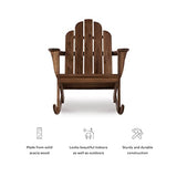 Linon Woodstock Rocking Chair, Teak Linon