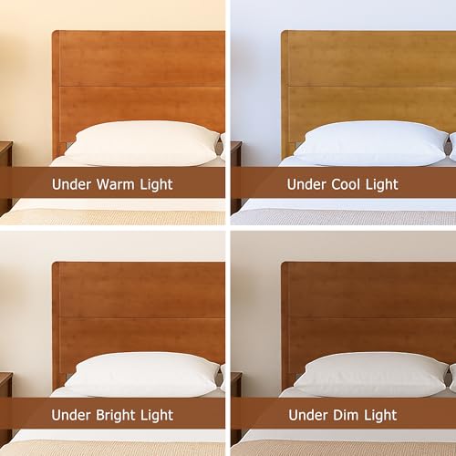 Merax King Size Bamboo Platform Bed, Mid-Century Modern Bed Frame with Tall Headboard, Solid Sustainable Bedframe King-Size, Wood Slat Support, No Box Spring Needed, Easy Assembly, Espresso Merax