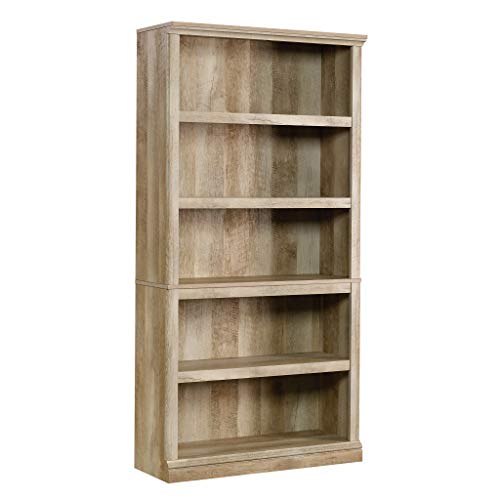 Sauder Miscellaneous Storage 5 Bookcase/Book Shelf, L: 35.28" x W: 13.23" x H: 69.76, Lintel Oak Sauder