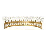 Creative Co-Op Decorative Metal Curtain or Canopy Crown, Gold Finish