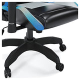 Signature Design by Ashley Lynxtyn Swivel Home Office Gaming Chair with LED Lighting, Black & Gray Signature Design by Ashley