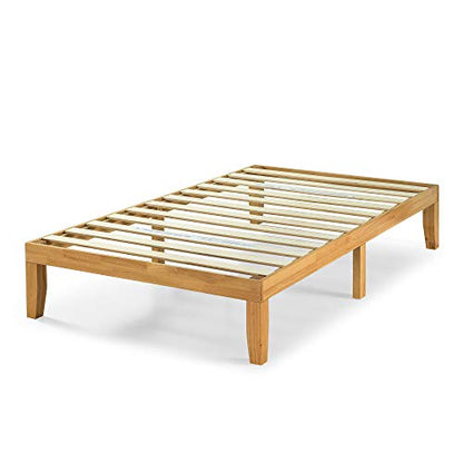 ZINUS Moiz Twin Wood Platform Bed Frame with Wireless Remote and Underbed Storage - WoodArtSupply