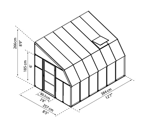 Palram - Canopia Sun Room 8' x 12' - WoodArtSupply