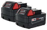 Milwaukee 48-11-1828 M18 XC RED LITHIUM 18-Volt Lithium-ion Cordless Tool Battery ( 2 pack ) Milwaukee