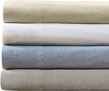 Comfort Spaces Cotton Flannel Sheets Queen Size, Ultra Soft Flannel Sheet Set with 14" Elastic Pocket , Breathable Warm Flannel Bedding, Grey Solid 4 Piece Comfort Spaces