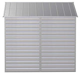 Arrow Sheds 8' x 8' Outdoor Steel Storage Shed, Light Grey Arrow