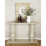Deco 79 Wood Console Table with Distressed Accents, 48" x 14" x 32", White Deco 79