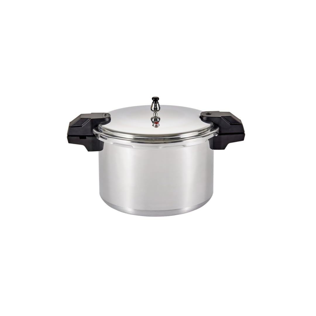 Mirro 92116 Polished Aluminum 5 / 10 / 15-PSI Pressure Cooker / Canner Cookware, 16-Quart, Silver Mirro