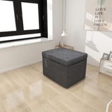 Cozy Gray Folding Ottoman Bed with Adjustable Backrest - Chic Futon Couch That Converts to Sofa Bed for Apartments and Compact Living Areas! QUAOPEFURN