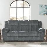 Signature Design by Ashley Tip-Off Modern Wall Hugger Power Reclining Sofa with Adjustable Headrest and USB Ports, Gray Signature Design by Ashley