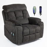 FuPatio 4 Motor Power Lift Recliner Chair for Elderly, 400LBS Big Man Oversized Lay Flat Recliner with Massage Heat, Zero Gravity Electric Lift Chair, Adjustable Headrest, Cup Holders,Dark Grey