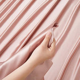 Ersmak Satin Flat Sheet Only, Single Flat Sheet Queen, Luxury & Ultra Soft Silky Bedding Top Sheet for Queen Mattress - Champagne Ersmak