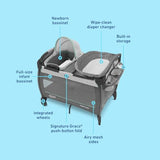 Graco Pack 'n Play Close2Baby Bassinet Playard Features Portable Bassinet Diaper Changer and More, Derby Graco
